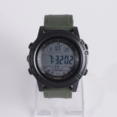 Mens Digital LED Sport Watch Olive Green